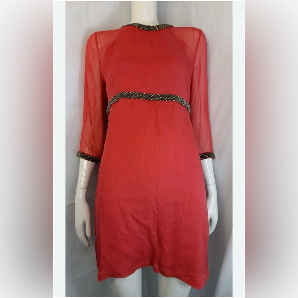 French Connection Women's Silk
Long Sleeve Dresses for Women/ size 8